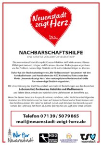 Plakat Nachbarschaftshilfe